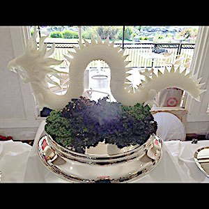 The Korean raddish Dragon as presented